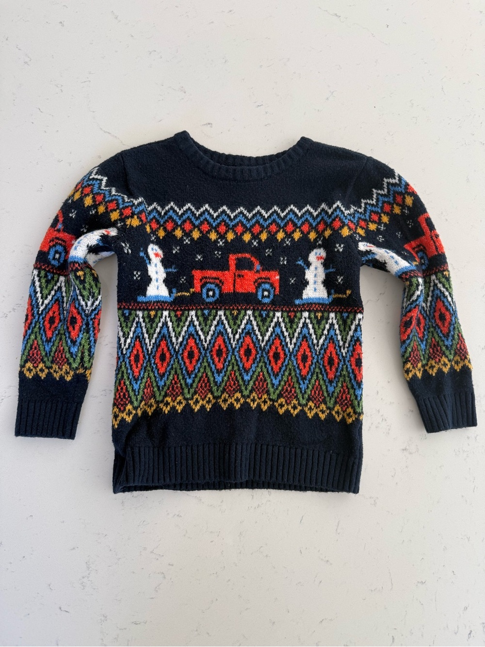 Kids Snowman & Truck Sweater